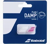 Antivibrador flag damp blanco/rosa x2